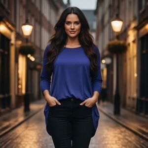 Joe Fresh Blue Pocket Top